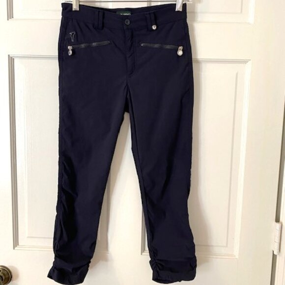 Golfino Pants - Golfino Golf Pants Slim-Fit Ruffled Performance Size 4